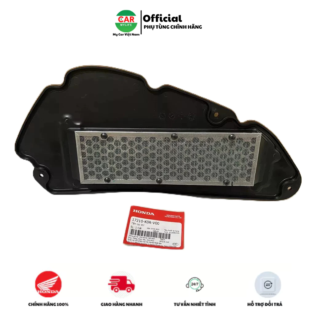 Lọc gió xe máy - tấm lọc khí HONDA SH 125&150 năm 2020-2021-2022-2023. Mã sp 17210K0RV00