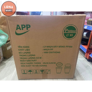 500 CỐC PP500ML DẦY KÈM NẮP ( NẮP CẦU, NẮP PHẲNG CAO, NẮP LIM CƯƠNG)