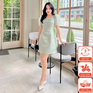 Váy Tafta Dự Tiệc Phối Tay Voan - Có Lót Lụa  Lucido Fashion V20