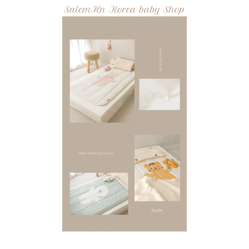 Thảm lót chống thấm thoáng khí Chezbebe mẫu mới Hàn Quốc cho bé