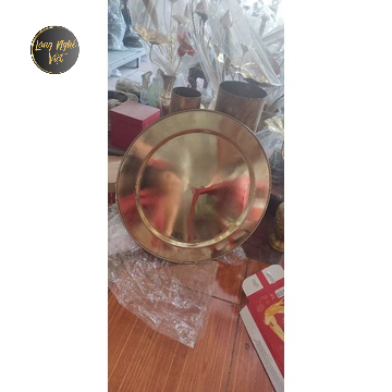 Mâm đồng ăn cơm ,mâm trưng bày hoa quả bằng đồng vàng cao cấp