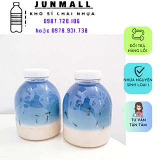 Chai nhựa bầu lùn cổ rộng 400ml