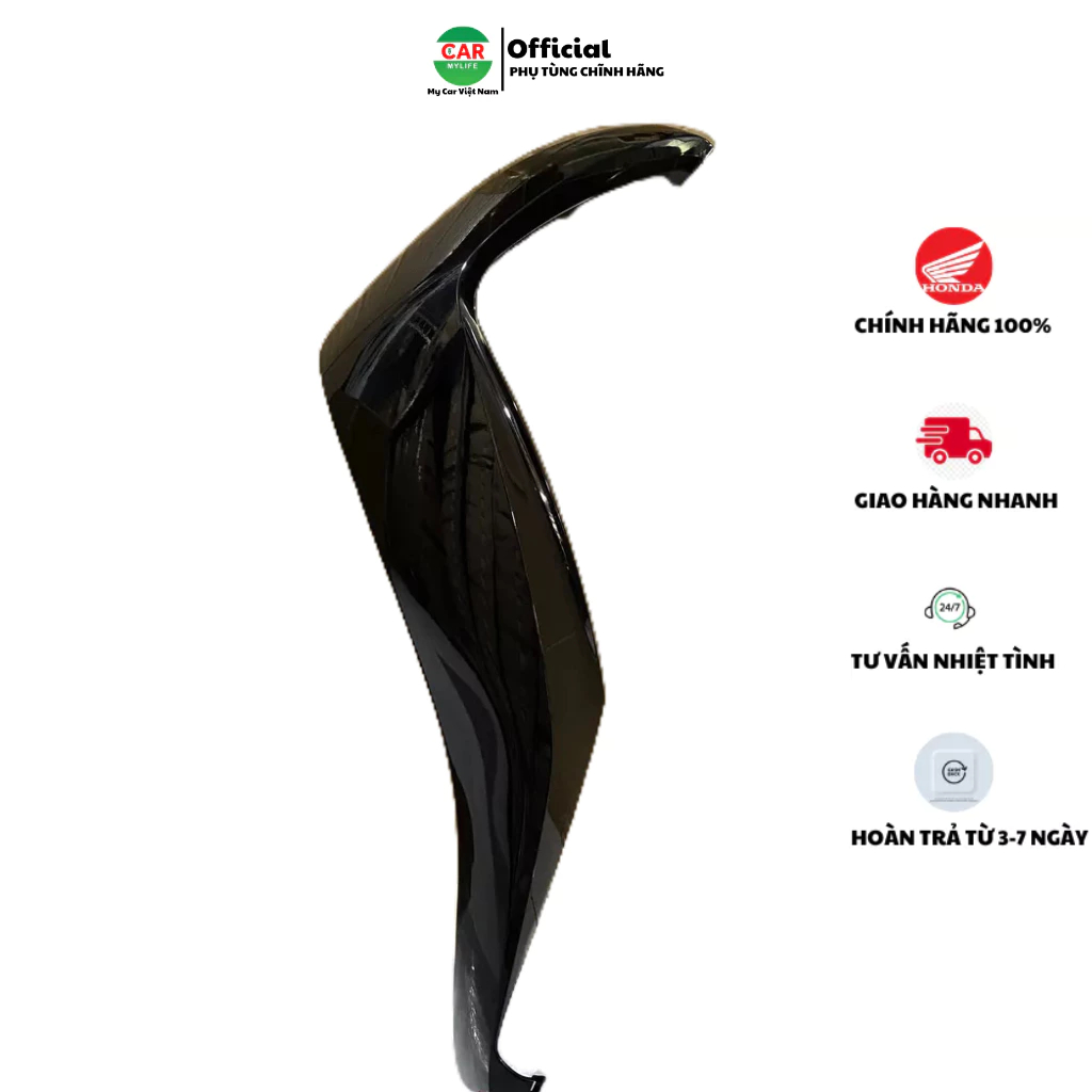 Cánh yếm bên trái - bửng yếm HONDA SH 125&150 năm 2017-2018-2019 màu Đen bóng. 64303K77V00ZE