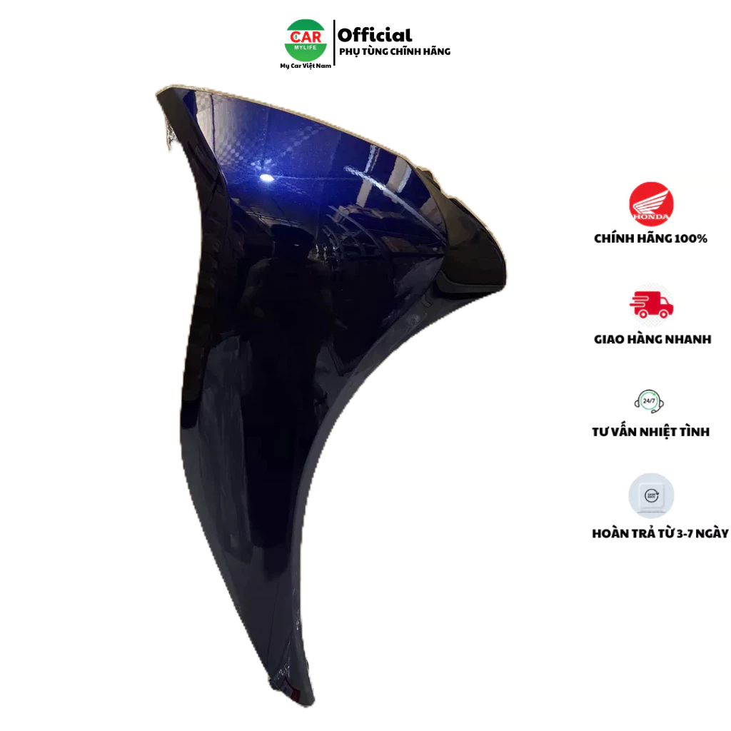 Ốp trước bên phải - cánh yếm phải HONDA SH MODE năm 2013-2015-2016 màu Xanh tím.