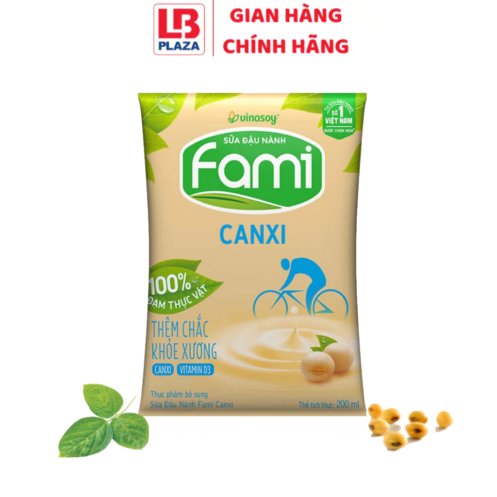 Sữa túi Fami canxi 200ml