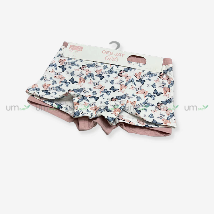 Set 2 cái Quần chip đùi bé gái xuất dư Gee Jay 2-4y cotton mềm thoáng khí