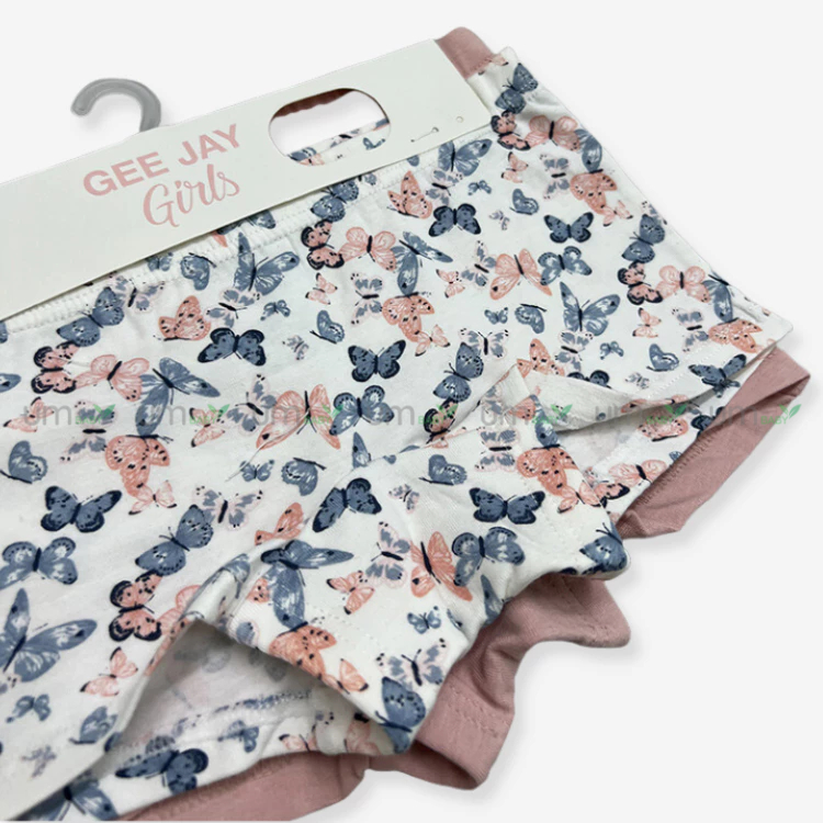 Set 2 cái Quần chip đùi bé gái xuất dư Gee Jay 2-4y cotton mềm thoáng khí