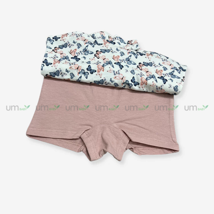 Set 2 cái Quần chip đùi bé gái xuất dư Gee Jay 2-4y cotton mềm thoáng khí