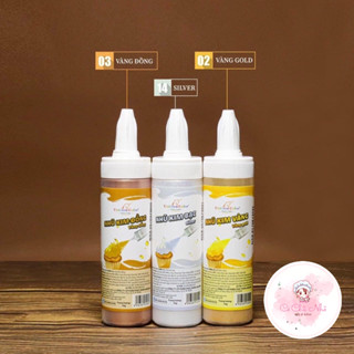 Màu nhũ kim bột phun làm bánh