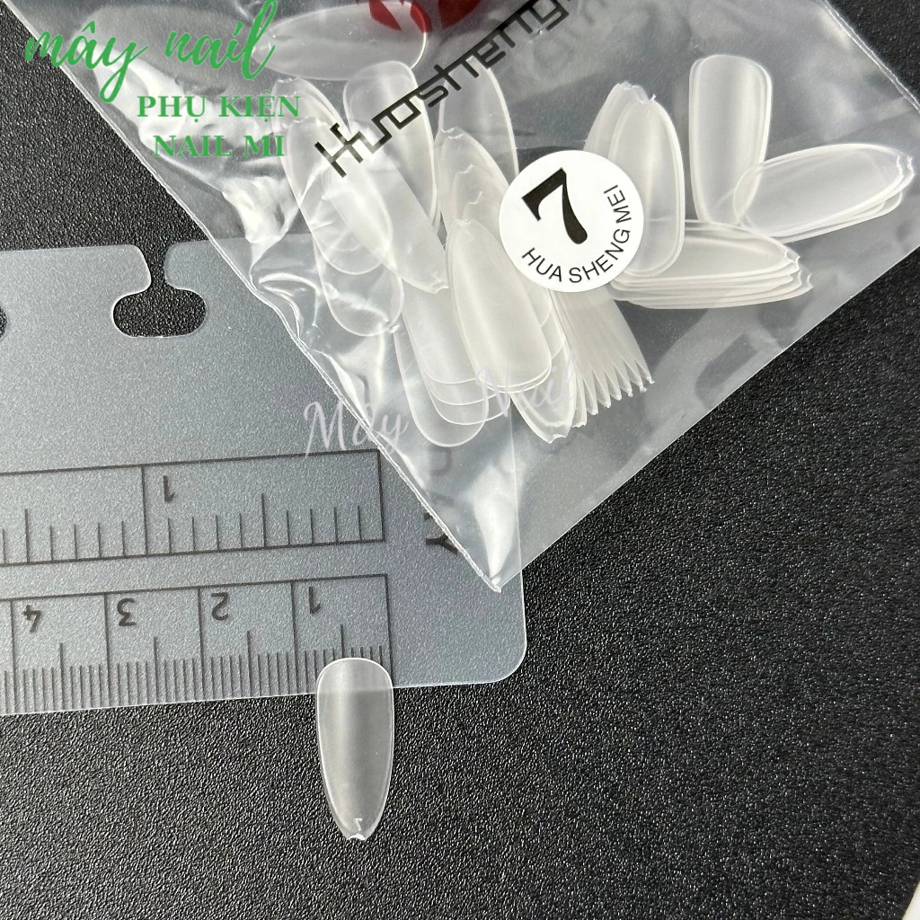 Móng úp lẻ size nhám nhọn bầu trong