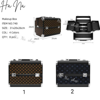 Cốp nail 2 tầng đựng full đồ Nail Mi phun xăm trang điểm