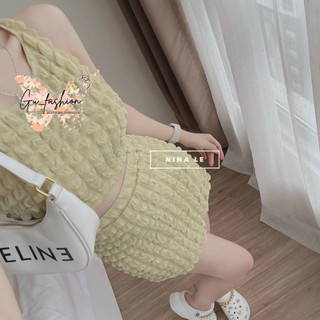 hết hàng Set Áo Croptop Và Chân Váy Cót Lót