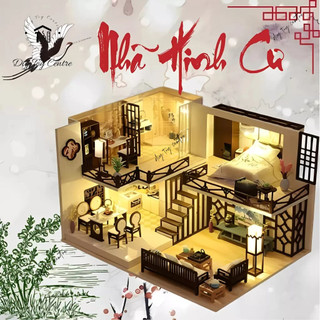 Mô hình đồ chơi thiết kế DIY Nhà búp bê thủ công tự làm lấy bằng gỗ phong cách kiến trúc Trung Quốc cổ đại Nhã Hinh Cư