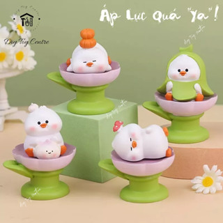 Đồ chơi phụ kiện BLIND BOX hộp mù giải trí mô hình tượng vịt con để bàn mini cute Áp Lực Quá "Ya"!