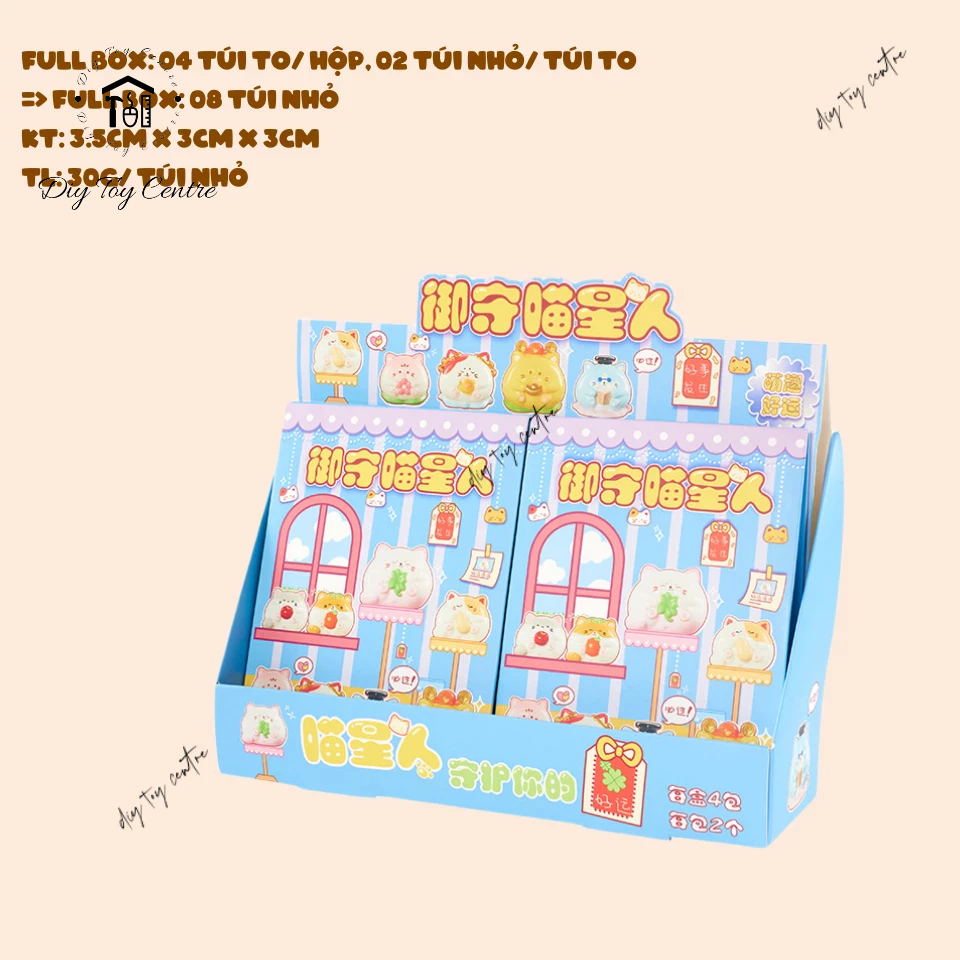 Đồ chơi giải trí BLIND BAG - TÚI MÙ mô hình nhân vật mèo may mắn mini cute trải nghiệm may mắn ngẫu nhiên AMULET CATS