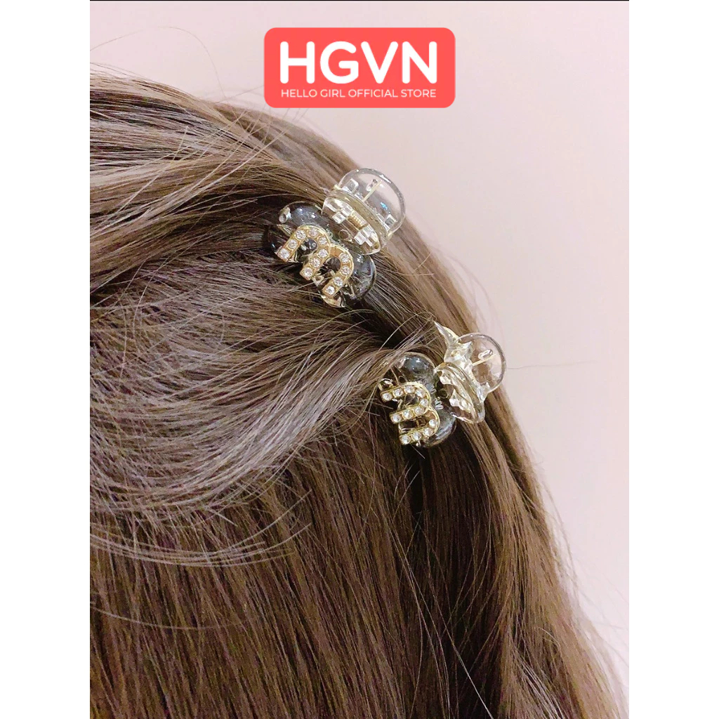 Kẹp Tóc Mái Cao Cấp Hình Nơ Dành Cho Nữ HGVN Cào Tóc Trán Nhỏ 3cm Mới Tinh Tế Chữ M Đính Kim Cương Giả Phong Cách Hàn