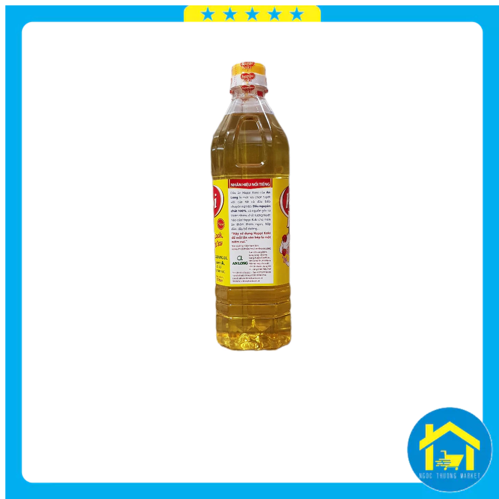 Dầu ăn Happi Koki chai 1 lít