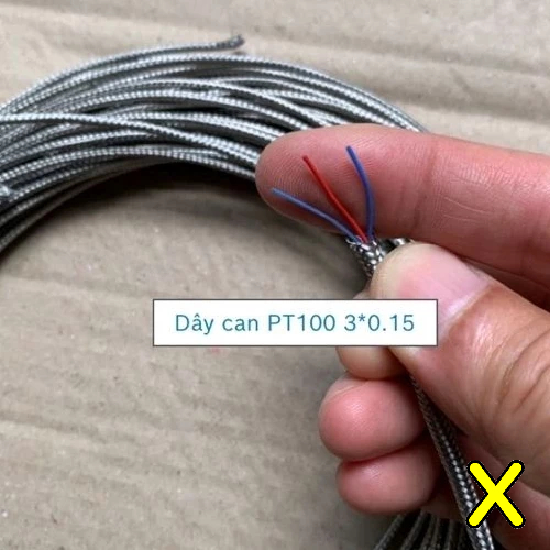 QuatX - Dây bù nhiệt can K - can PT100 - vỏ thép bện