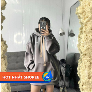 Áo Hoodie Nỉ Trơn Basic, Nam Nữ, Form Rộng, Tay Phồng, Chất Dày, Mũ To 2 Lớp, Cute Giá Rẻ 1k