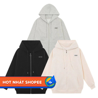 Áo Khoác Nỉ Hoodie Zip Local Brand, Hàng Chính Hãng, Nhất Nỉ Dày Dặn, Mũ To 2 Lớp, Tay Phồng, Kéo Khóa, Nam Nữ Mặc Đẹp