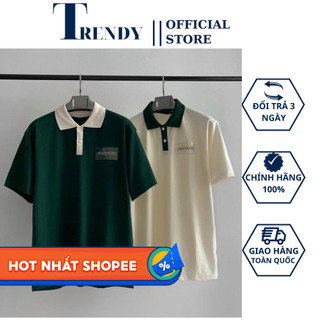 Áo Polo Whynot Locabrand Nam Nữ Unisex Oversize Màu Xanh Be Chất Cá Sấu Áo Thun Phông Form Rộng Giá Rẻ 1K
