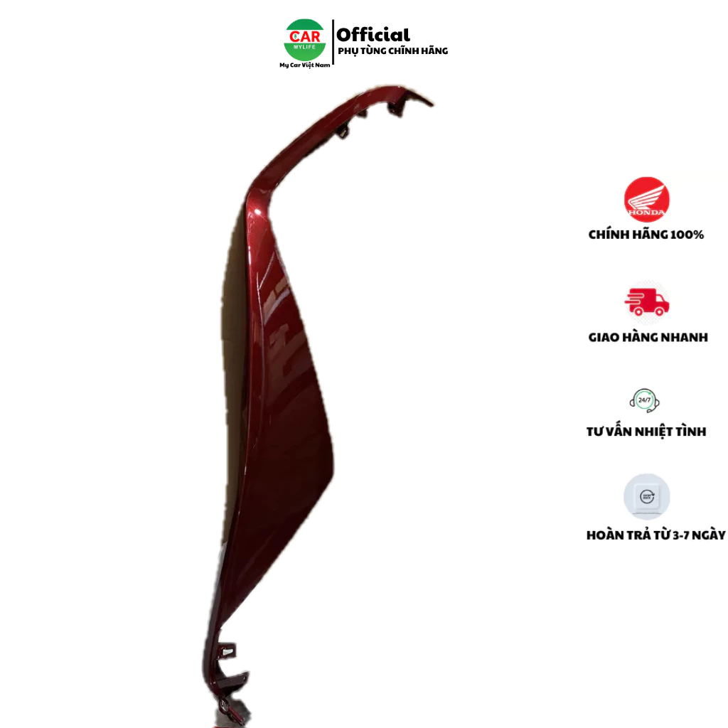 Cánh yếm bên trái HONDA SH 125&150 năm 2012-2013-2015 màu Đỏ sẫm. *R-350C* 64303K01900ZC