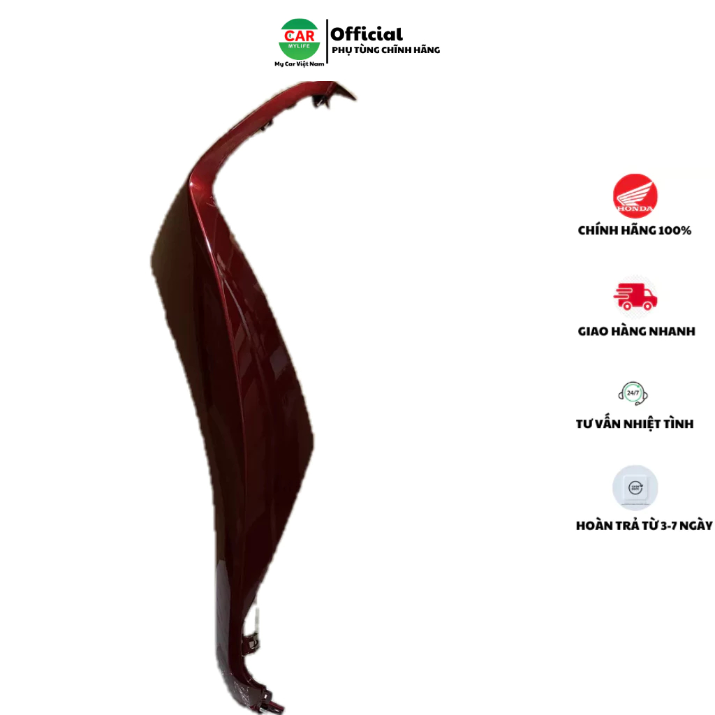 Cánh yếm bên trái HONDA SH 125&150 năm 2012-2013-2015 màu Đỏ sẫm. *R-350C* 64303K01900ZC