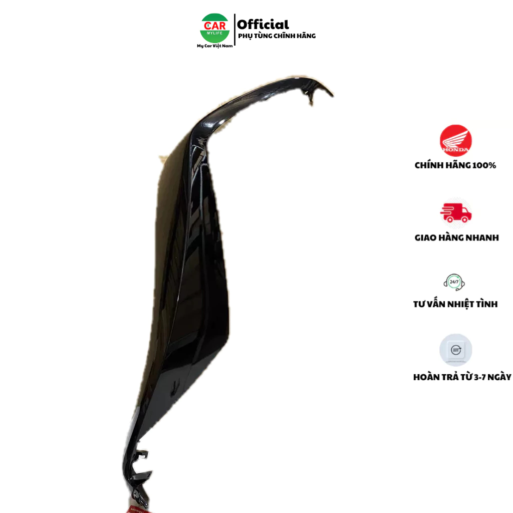 Cánh yếm bên trái - bửng yếm HONDA SH 125&150 năm 2012-2013-2015 màu Đen bóng. 64303K01900ZE