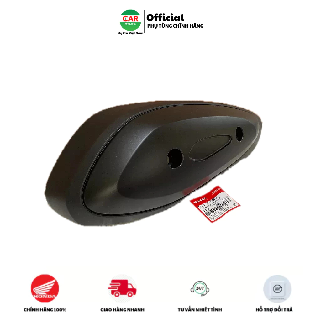 Tấm bảo vệ ống xả - ốp bô HONDA SH MODE năm 2021-2022-2023 màu Đen nhám. *NHA76M* Mã SP 18318K1NV00ZB