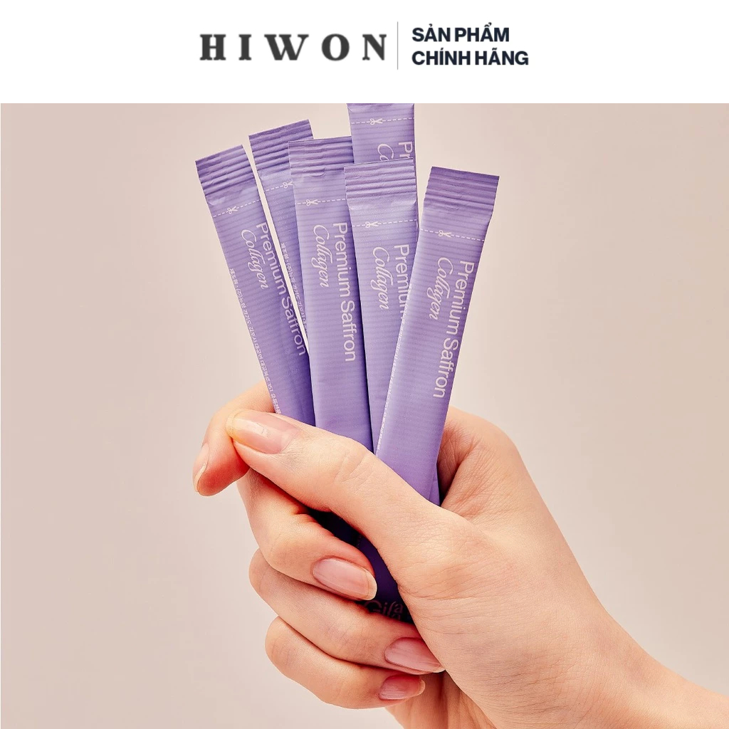 10 gói bột uống collagen Gilaa premium saffron