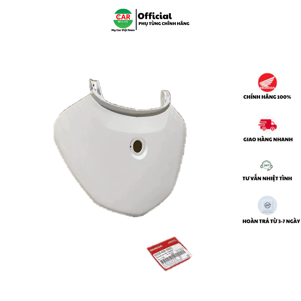 Ốp đuôi sau trên - mui rùa HOND SH 125&150 năm 2020-2021-2022 màu Trắng. *NHB35P* (83530K0RV00ZD)
