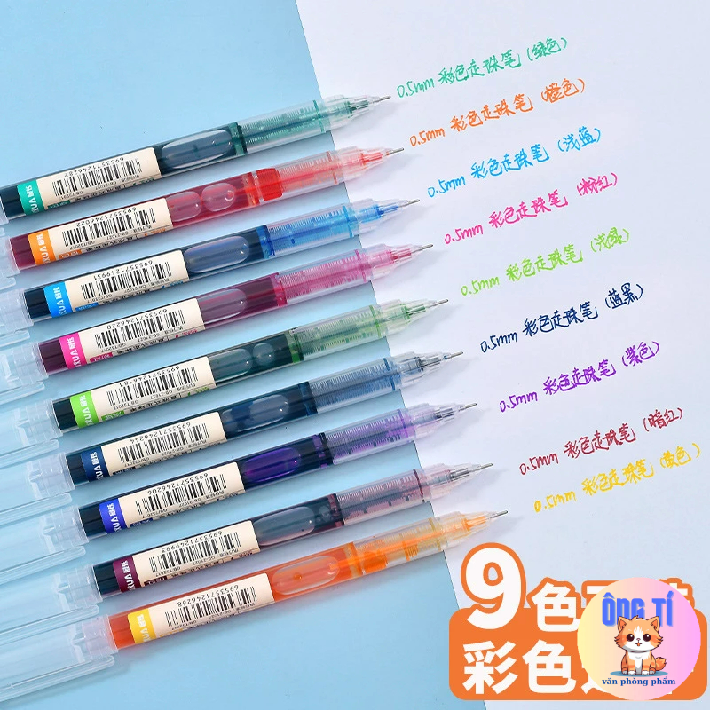 Bút gel nước ZUIXUA 0.5mm nhiều màu nhanh khô