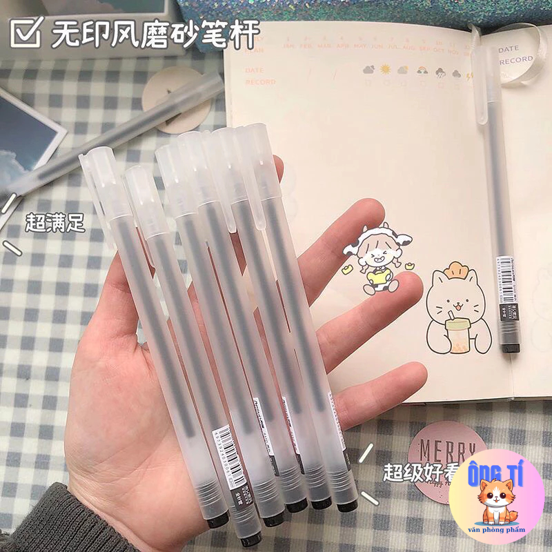 Combo 10 Bút mực Gel 0.5mm ba màu đen đỏ xanh