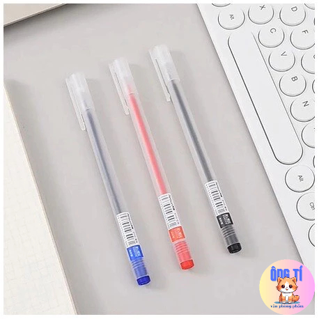 Combo 10 Bút mực Gel 0.5mm ba màu đen đỏ xanh
