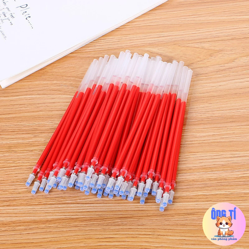 Combo 10 Bút mực Gel 0.5mm ba màu đen đỏ xanh