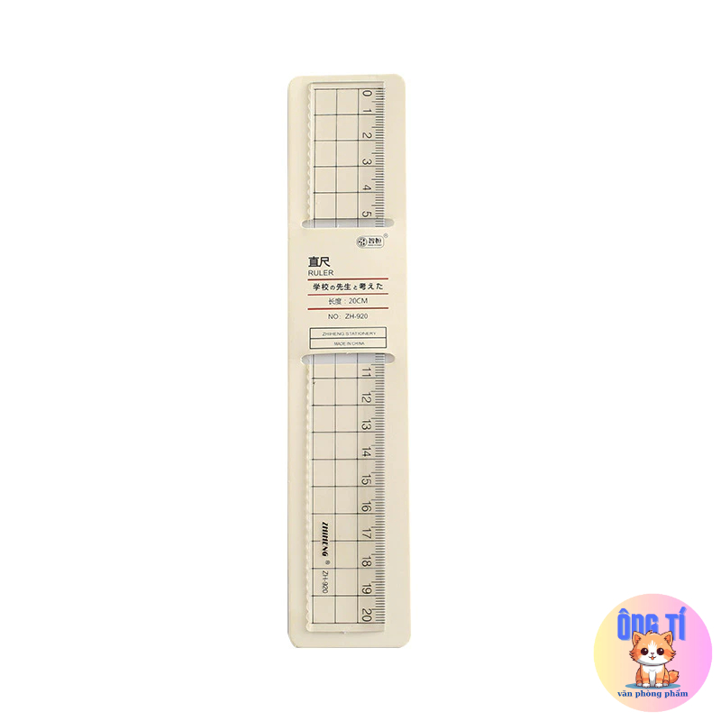 Thước kẻ đơn giản cho học sinh sinh viên-Văn phòng phẩm Ông Tí