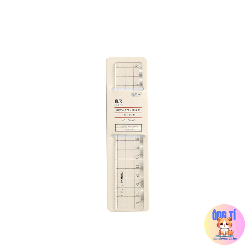 Thước kẻ đơn giản cho học sinh sinh viên-Văn phòng phẩm Ông Tí