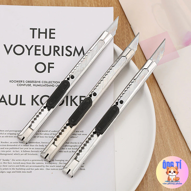 Dao dọc giấy bằng thép không gỉ-Văn phòng phẩm Ông Tí