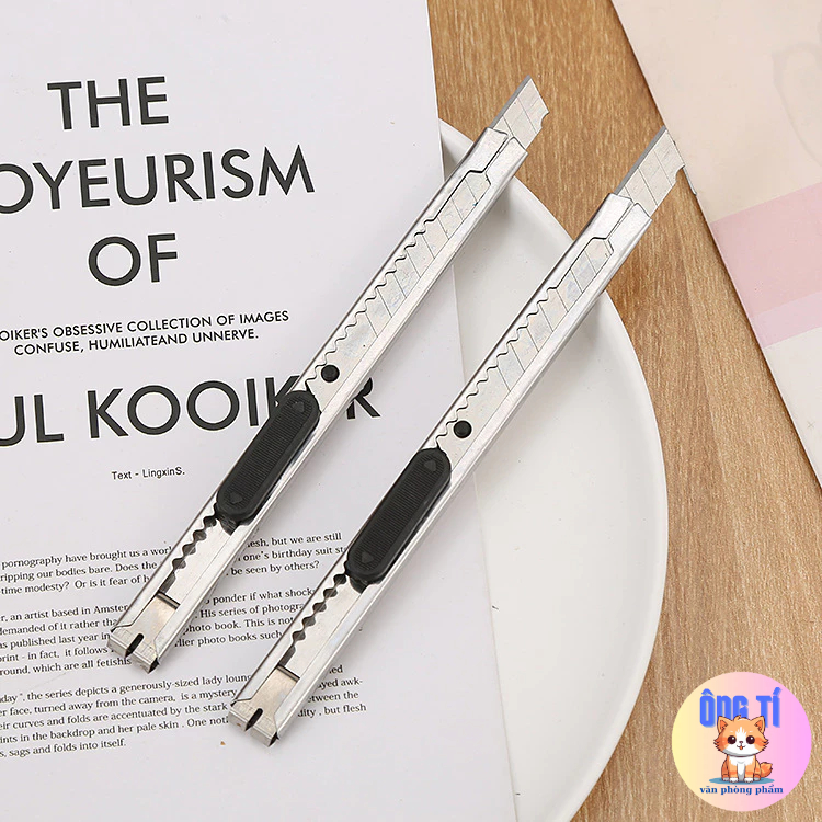 Dao dọc giấy bằng thép không gỉ-Văn phòng phẩm Ông Tí