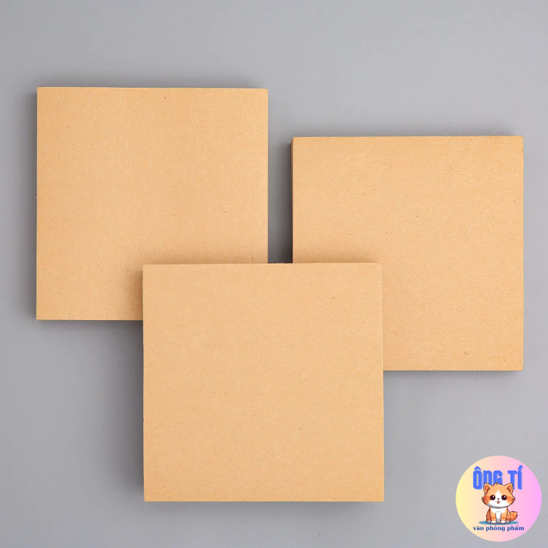 Giấy note ghi chú 80 tờ, giấy nhớ trơn/kẻ ngang/ô vuông