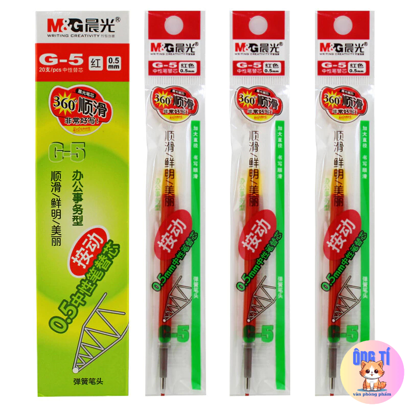 Bút mực gel MG ngòi 0.5mm ống mực lớn