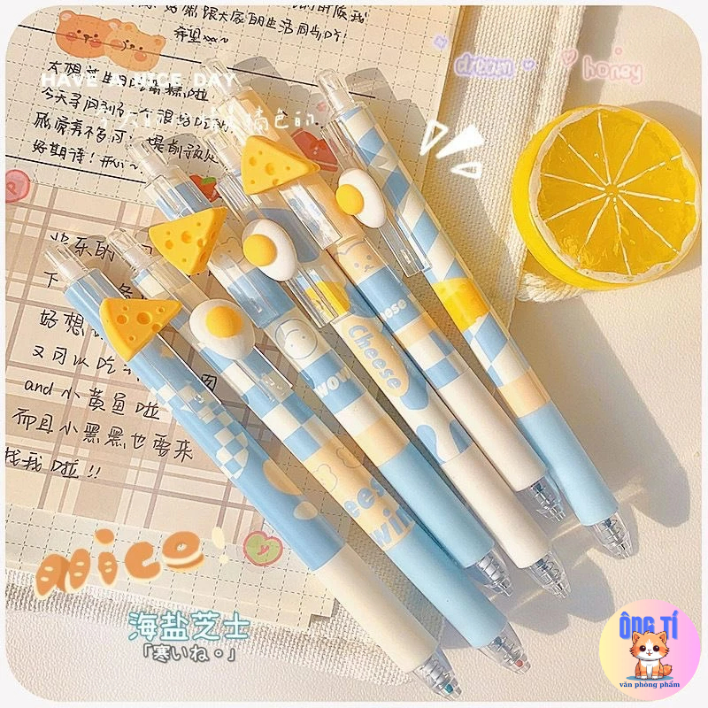 Bút gel Phô mai Sea salt Chesse dễ thương