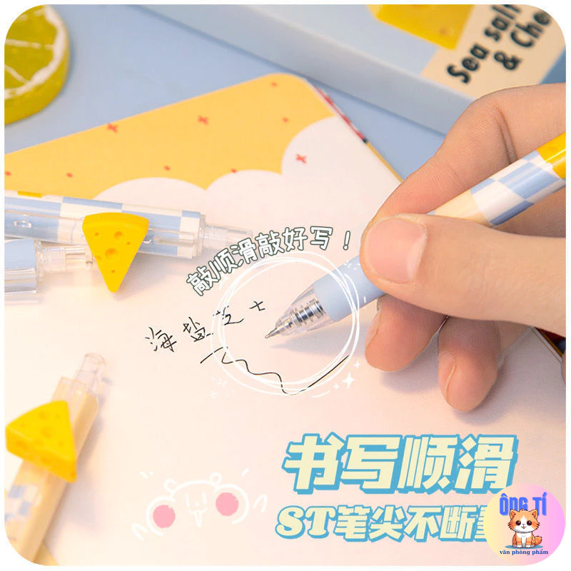 Bút gel Phô mai Sea salt Chesse dễ thương