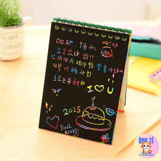 Sổ cào, sổ vẽ ma thuật Scratch Note, sổ sắc màu sáng tạo