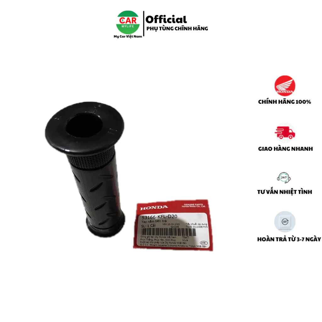 Tay nắm - bao tay bên trái HONDA WAVE RS100, FUTURE NEO. 53166KFLD20