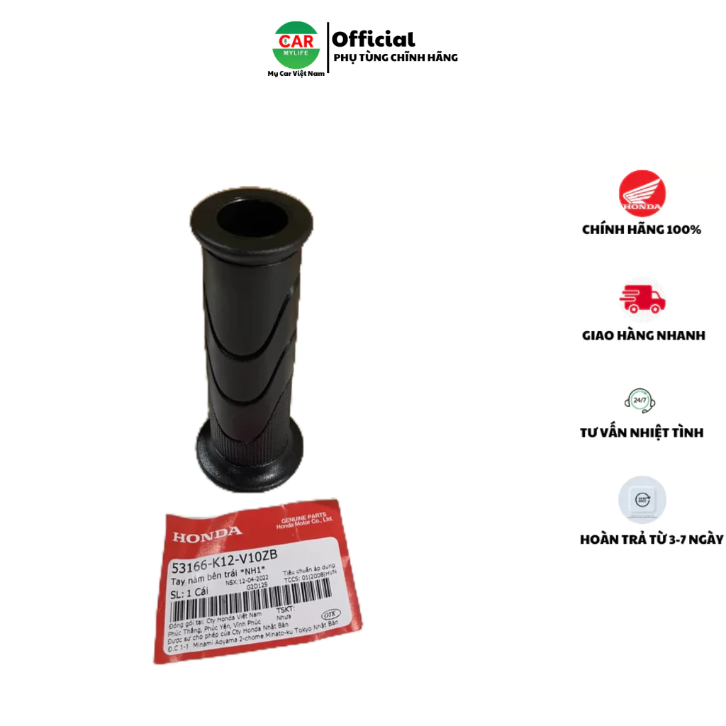 Tay nắm bên trái  HONDA LEAD 125 năm 2018-2019-2022-2023. 53166K12V10ZB