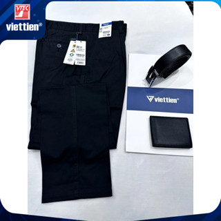 Quần kaki màu đen Việt Tiến giá mác 770k 100% cotton có size lớn- 100% CHÍNH HÃNG
