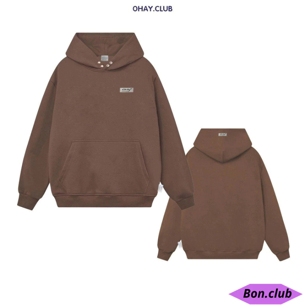 Áo Hoodie Nam Nữ Nỉ Ngoại Siêu Dầy UNISEX LOCABRAND Form Rộng Mũ To 2 Màu Đen Xám Phong Cách Hàn Quốc BON