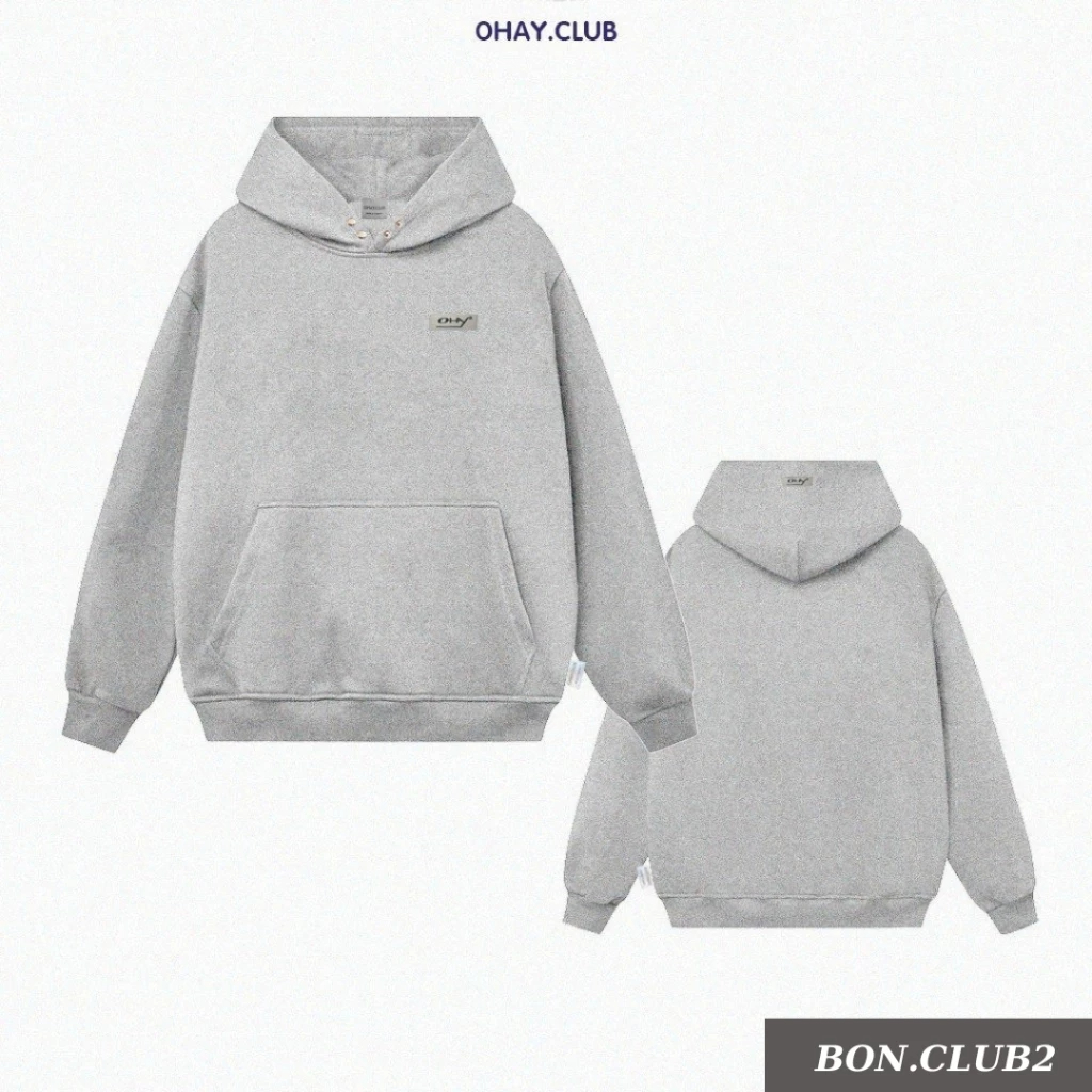 Áo Hoodie Nữ, Nam Form Rộng Mũ To Cúc Bấm Tay Phồng Unisex Oversize. Áo Khoác Nỉ Localbrand Kute Mác Cao Su Tem Lụa