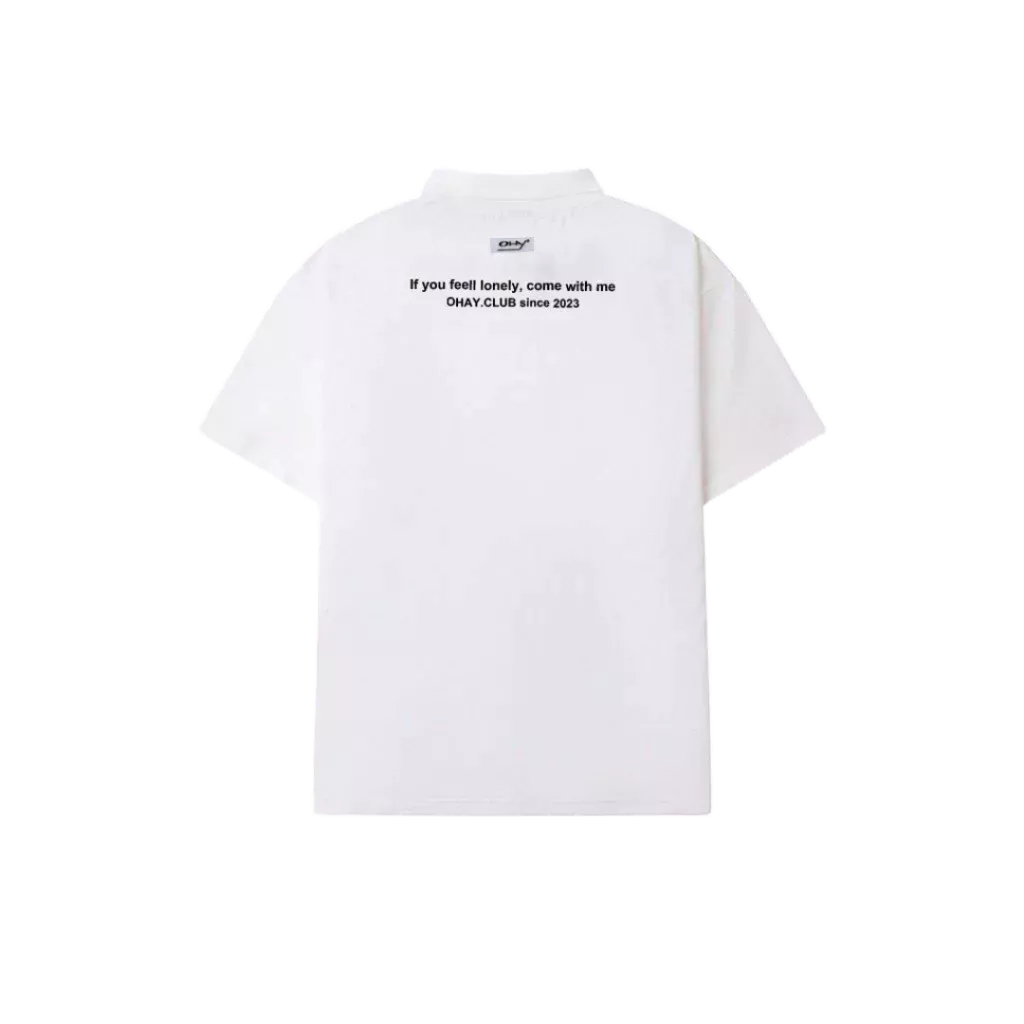 Áo Thun Nam, Nữ Form Rộng Tay Lỡ.  Áo Phông ODIN UNISEX Polo Local Brand Oversize Đen Trắng Chất Vải Cá Sấu